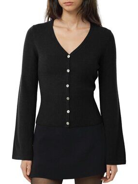 Cozy Cashmere Blend Fitted Waist Cardigan Sweater for Fall Outfits - Women’s